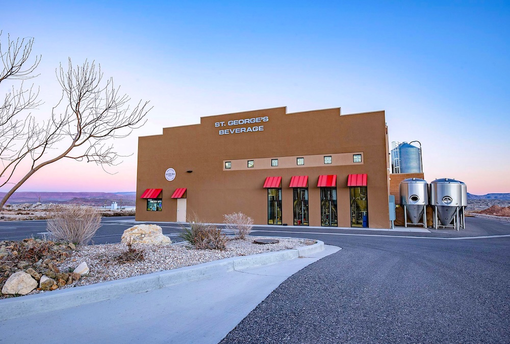 A view from the parking lot of Silver Reef Brewing in St. George, Utah.